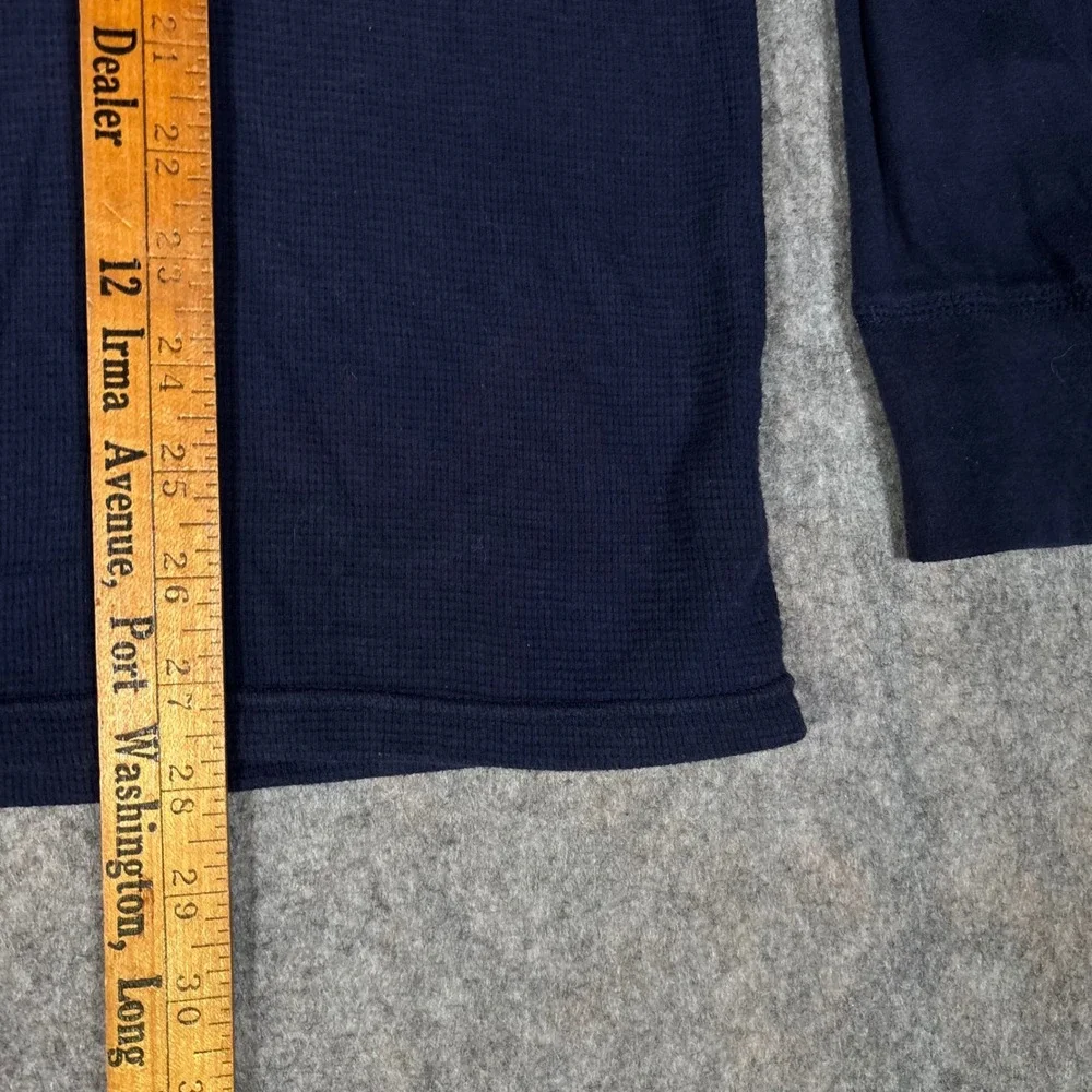 Polo Ralph Lauren Waffle Knit Thermal Shirt Mens L Navy Long Sleeve Pony Logo